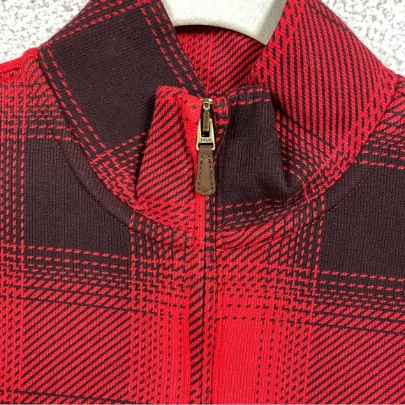 NWOT Polo Ralph Lauren Plaid Estate Rib Quarter Zip Pullover Mens Size Small - Picture 2 of 8